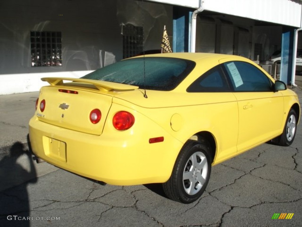 2007 Cobalt LT Coupe - Rally Yellow / Ebony photo #8