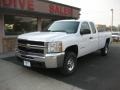 Summit White 2009 Chevrolet Silverado 2500HD Work Truck Extended Cab 4x4