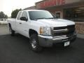 2009 Summit White Chevrolet Silverado 2500HD Work Truck Extended Cab 4x4  photo #4