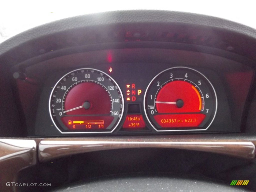 2008 BMW 7 Series 750Li Sedan Gauges Photo #70580559