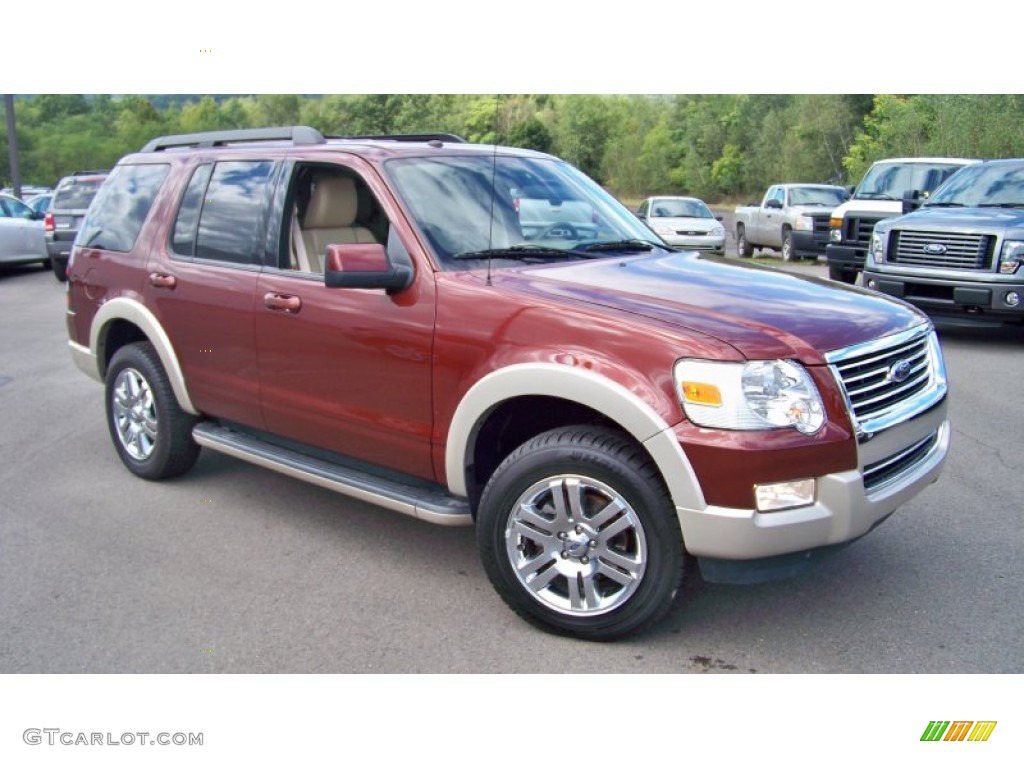 Dark Copper Metallic 2010 Ford Explorer Eddie Bauer 4x4 Exterior Photo #70581153