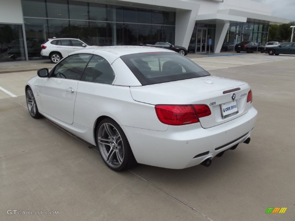 2013 3 Series 335i Convertible - Alpine White / Black photo #4