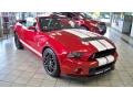 Front 3/4 View of 2013 Mustang Shelby GT500 SVT Performance Package Convertible