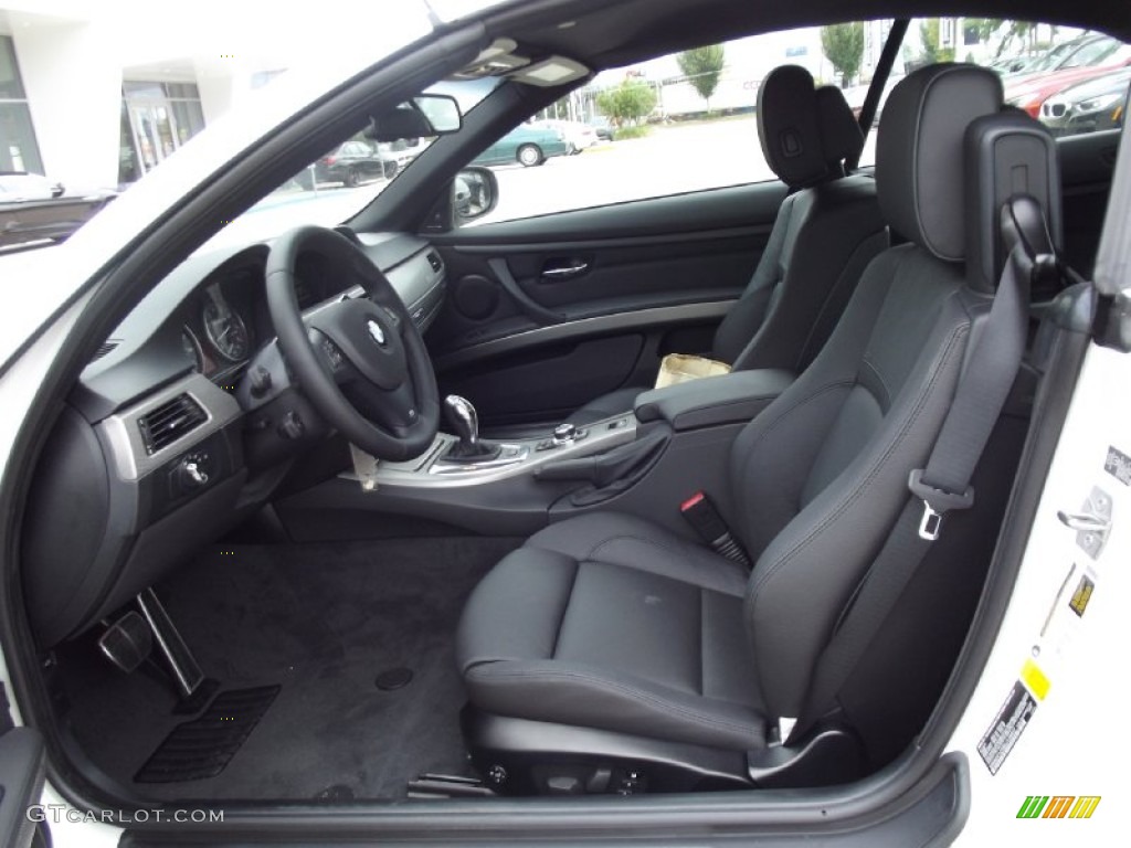 Black Interior 2013 BMW 3 Series 335i Convertible Photo #70581450
