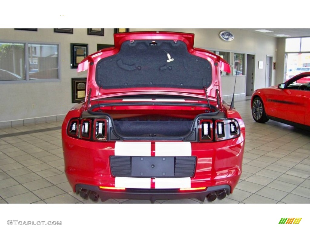 2013 Mustang Shelby GT500 SVT Performance Package Convertible - Red Candy Metallic / Shelby Charcoal Black/White Accent Recaro Sport Seats photo #23