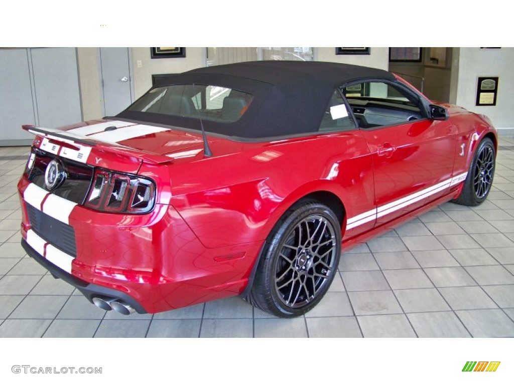 Red Candy Metallic 2013 Ford Mustang Shelby GT500 SVT Performance Package Convertible Exterior Photo #70581681