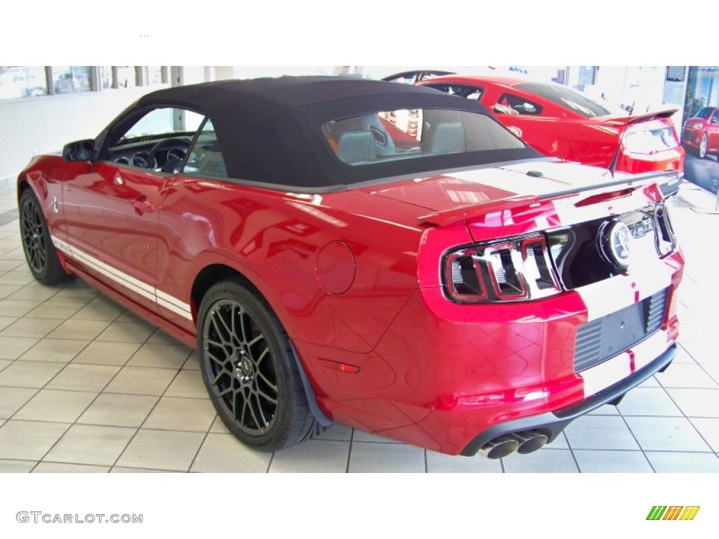 Red Candy Metallic 2013 Ford Mustang Shelby GT500 SVT Performance Package Convertible Exterior Photo #70581687