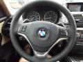 Savanna Beige 2013 BMW 1 Series 128i Coupe Steering Wheel