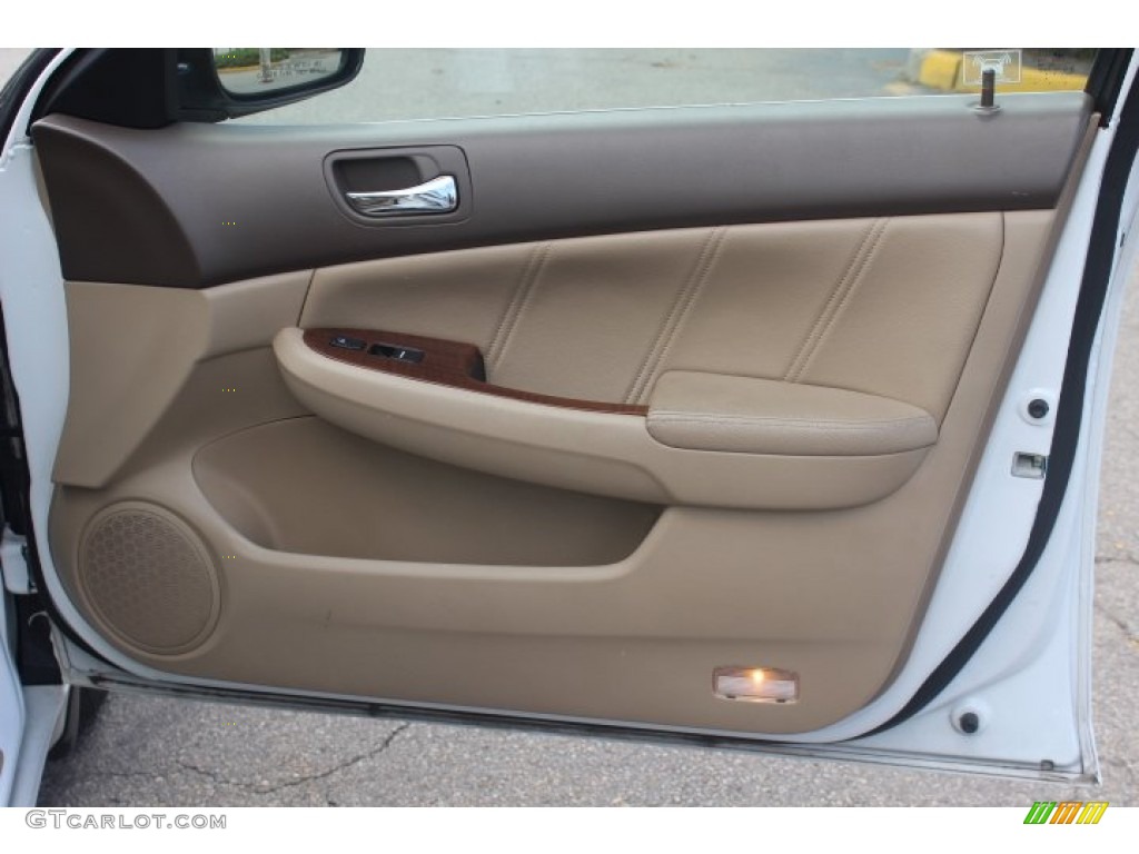 2007 Accord EX-L Sedan - Taffeta White / Ivory photo #23