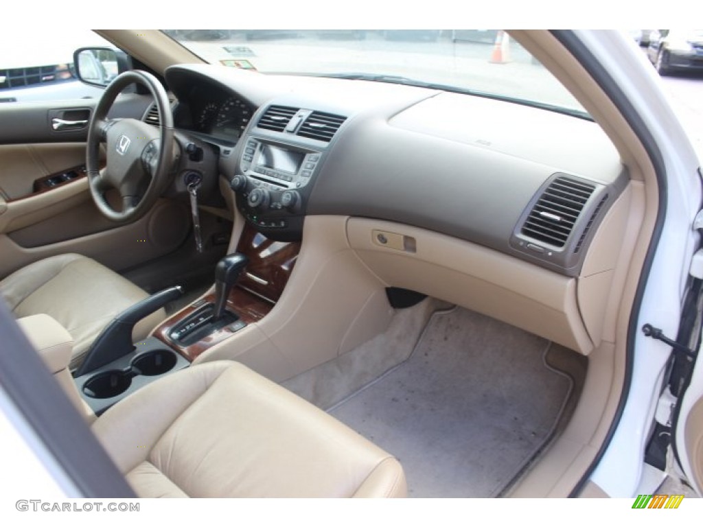 2007 Accord EX-L Sedan - Taffeta White / Ivory photo #24