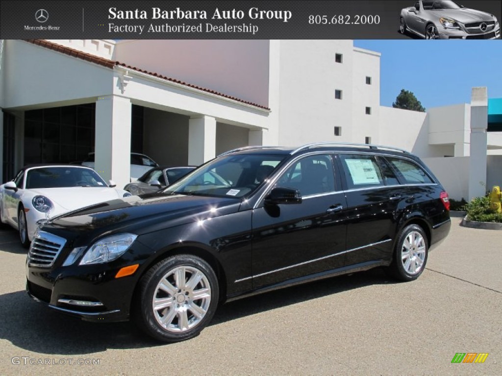 2013 E 350 4Matic Wagon - Black / Black photo #1