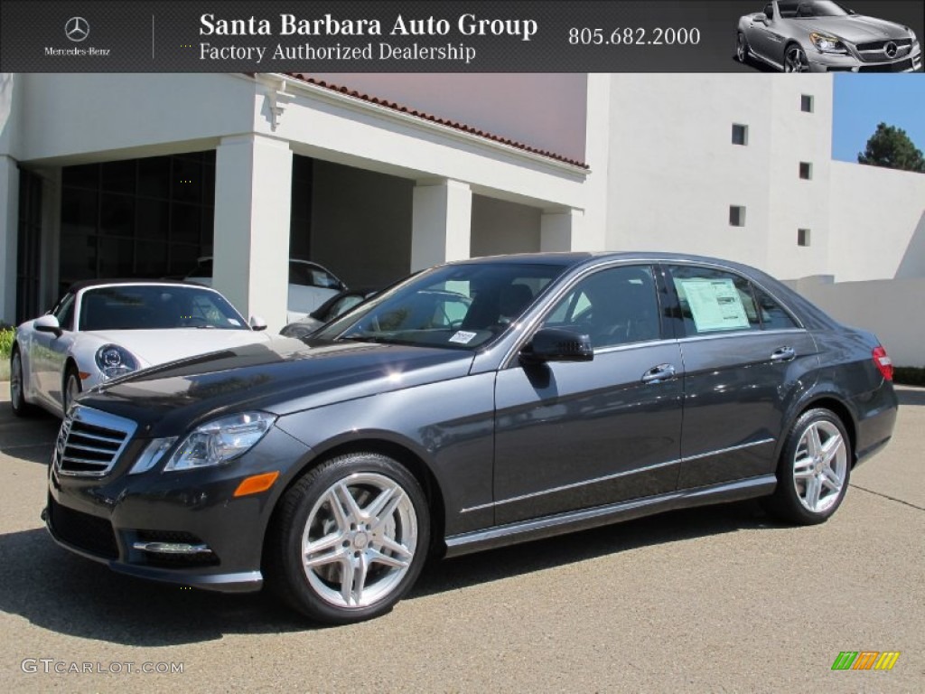 2013 E 550 4Matic Sedan - Steel Grey Metallic / Black photo #1