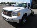 2013 Summit White GMC Sierra 3500HD Regular Cab Chassis  photo #3