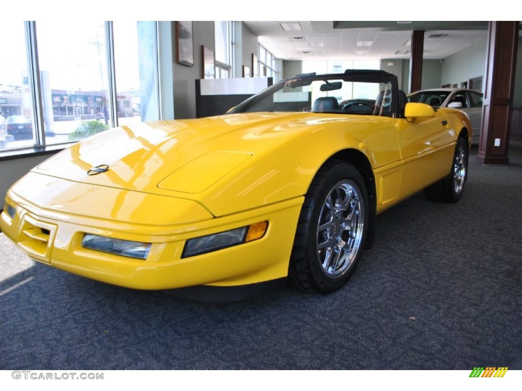 Competition Yellow 1996 Chevrolet Corvette Convertible Exterior Photo #70584324
