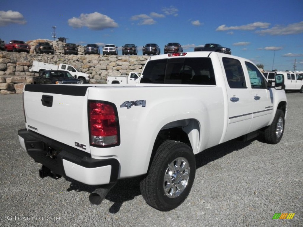 Summit White 2013 GMC Sierra 3500HD Denali Crew Cab 4x4 Exterior Photo #70584480
