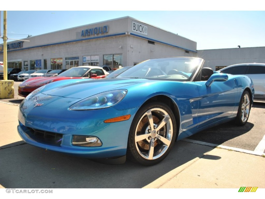 2008 Corvette Convertible - Jetstream Blue Metallic / Ebony/Titanium photo #1