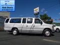 2010 Ingot Silver Metallic Ford E Series Van E350 XLT Passenger Extended  photo #1