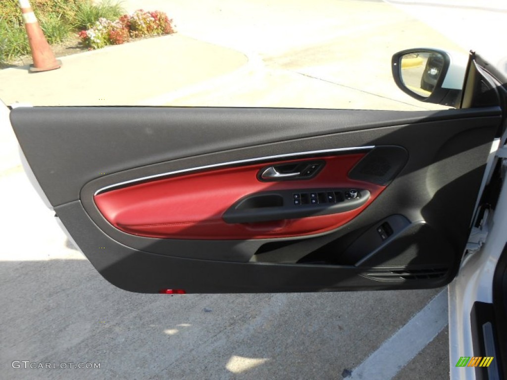 2013 Volkswagen Eos Lux Red Door Panel Photo #70586166