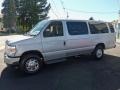 2010 Ingot Silver Metallic Ford E Series Van E350 XLT Passenger Extended  photo #5