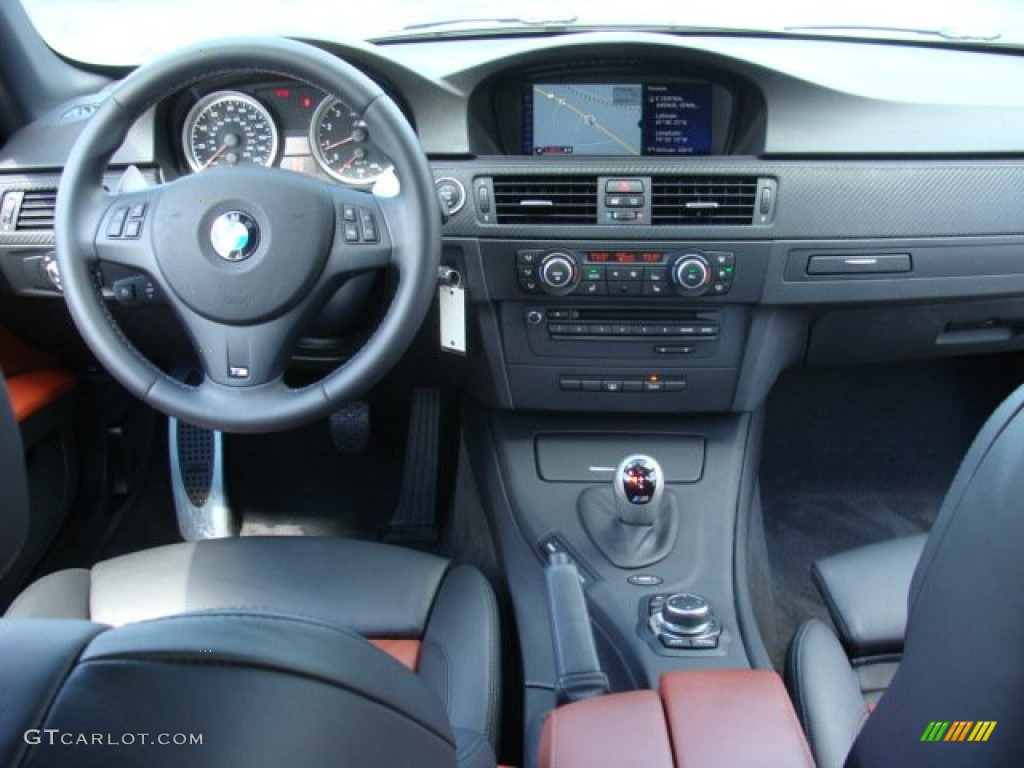 2012 BMW M3 Coupe Fox Red/Black/Black Dashboard Photo #70586427