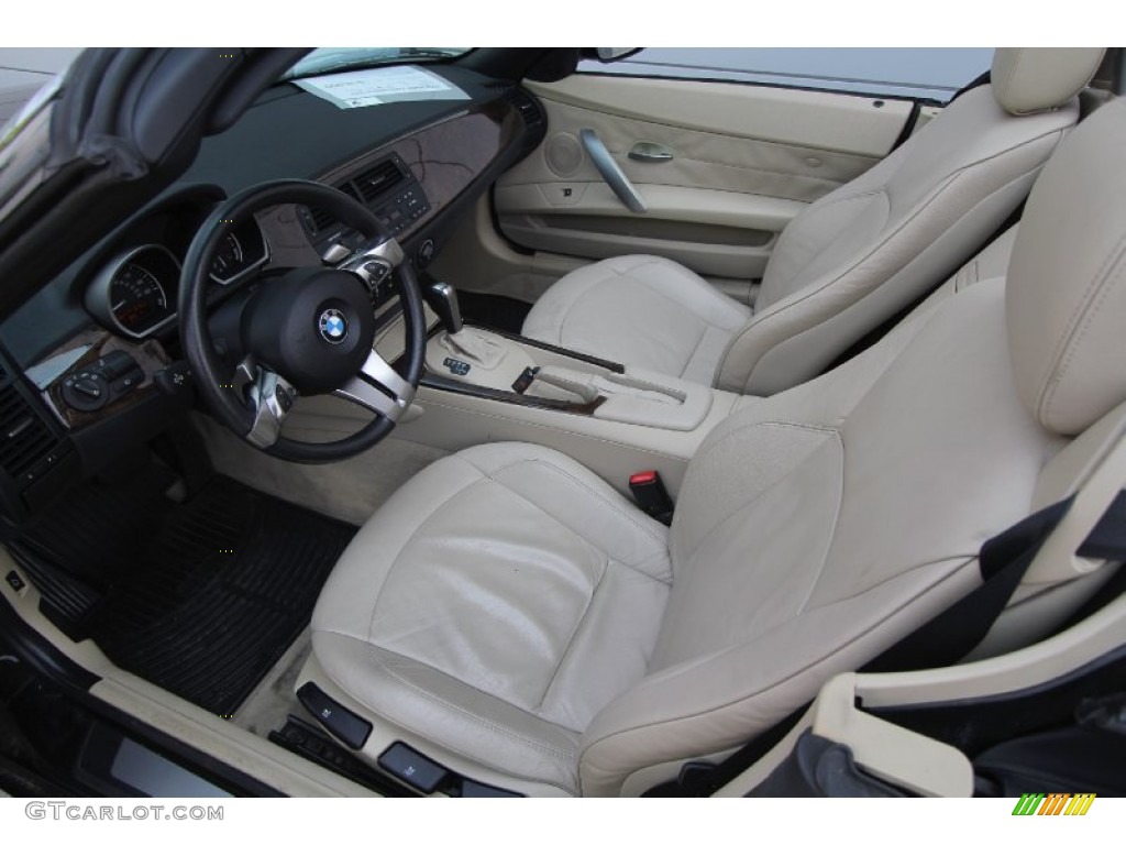 2006 Z4 3.0i Roadster - Jet Black / Beige photo #12
