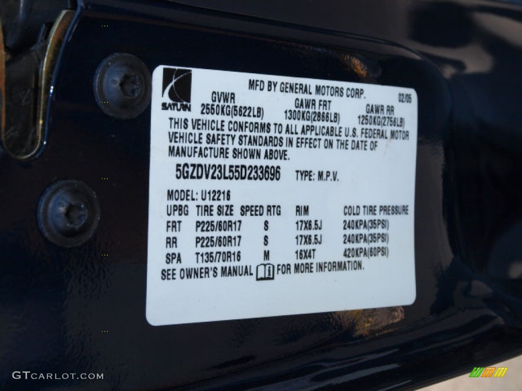 2005 Relay 3 - Midnight Blue Metallic / Grey photo #17