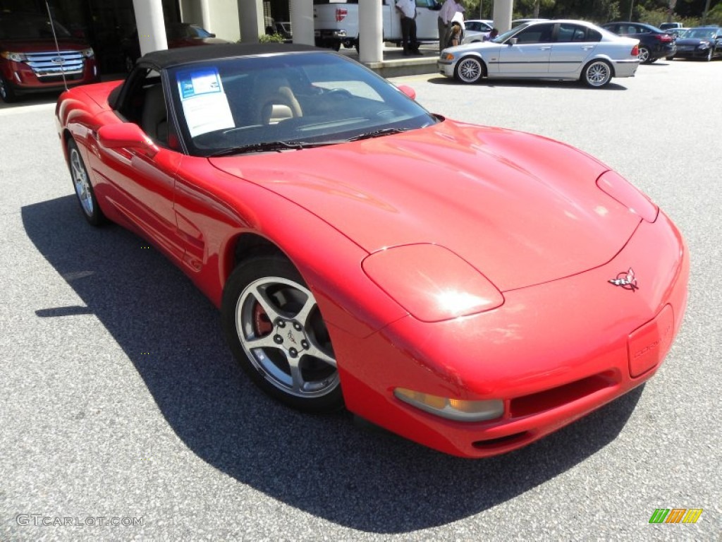 2000 Corvette Convertible - Torch Red / Light Oak photo #1