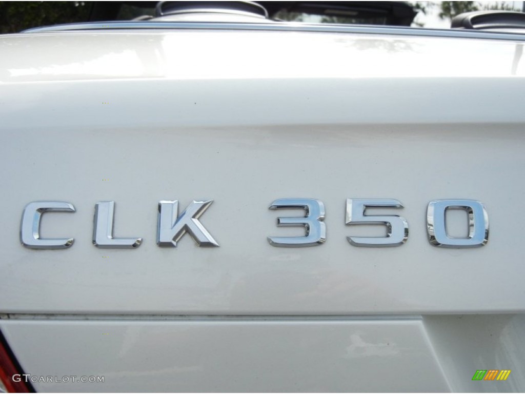 2009 CLK 350 Cabriolet - Diamond White / Tobacco Brown photo #13