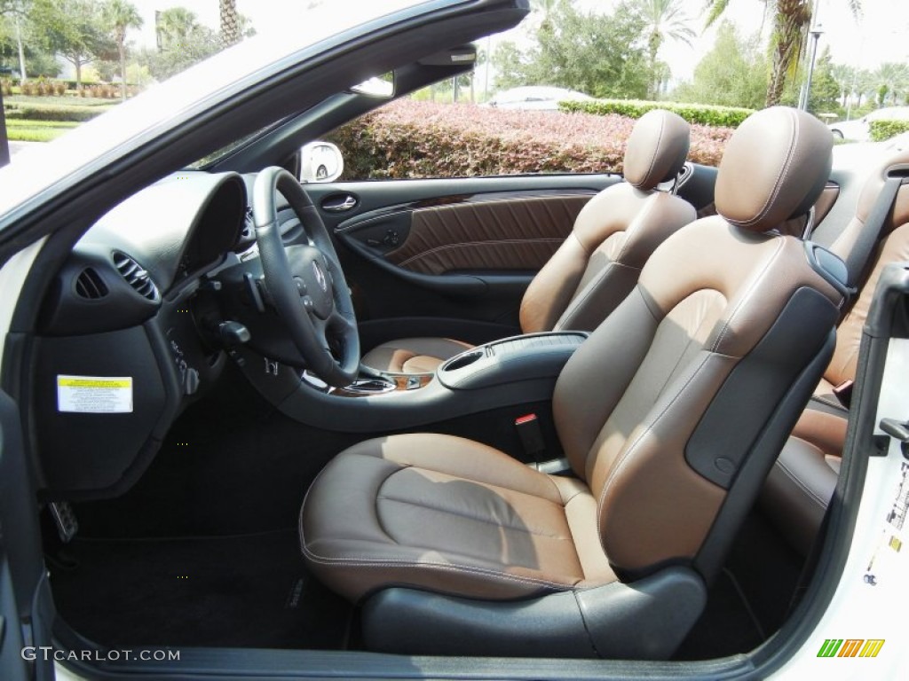 Tobacco Brown Interior 2009 Mercedes-Benz CLK 350 Cabriolet Photo #70588926
