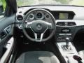 Black/Red Stitch w/DINAMICA Inserts 2013 Mercedes-Benz C 250 Coupe Dashboard