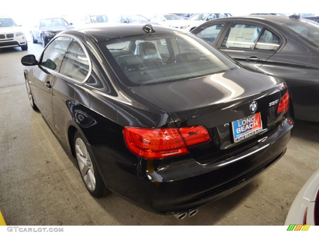 2013 3 Series 328i Coupe - Jet Black / Black photo #5