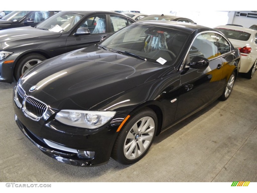 2013 3 Series 328i Coupe - Jet Black / Black photo #9