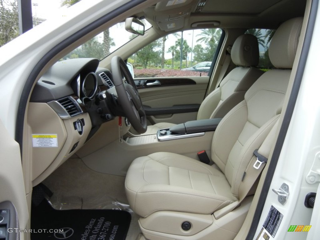 Almond Beige Interior 2013 Mercedes-Benz ML 350 4Matic Photo #70589778