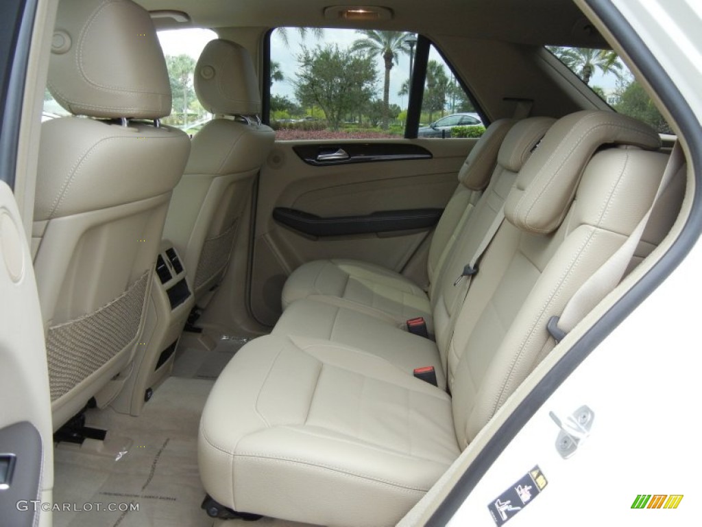Almond Beige Interior 2013 Mercedes-Benz ML 350 4Matic Photo #70589787