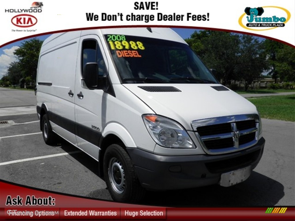 2008 Sprinter Van 2500 High Roof Commercial Utility - Arctic White / Gray photo #1