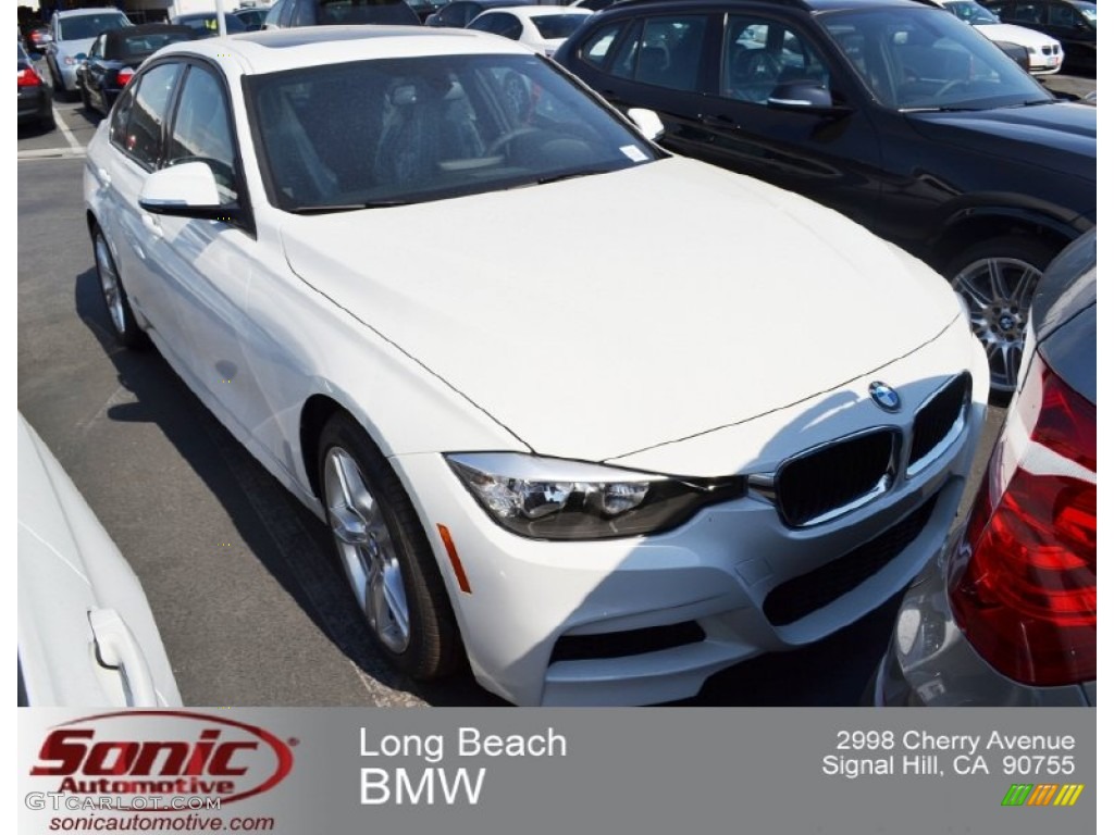 2013 3 Series 328i Sedan - Alpine White / Black photo #1