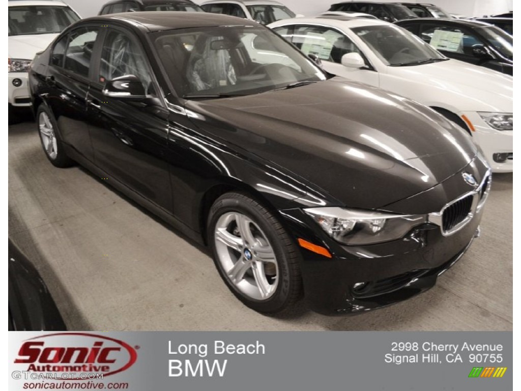 2013 3 Series 328i Sedan - Jet Black / Black photo #1