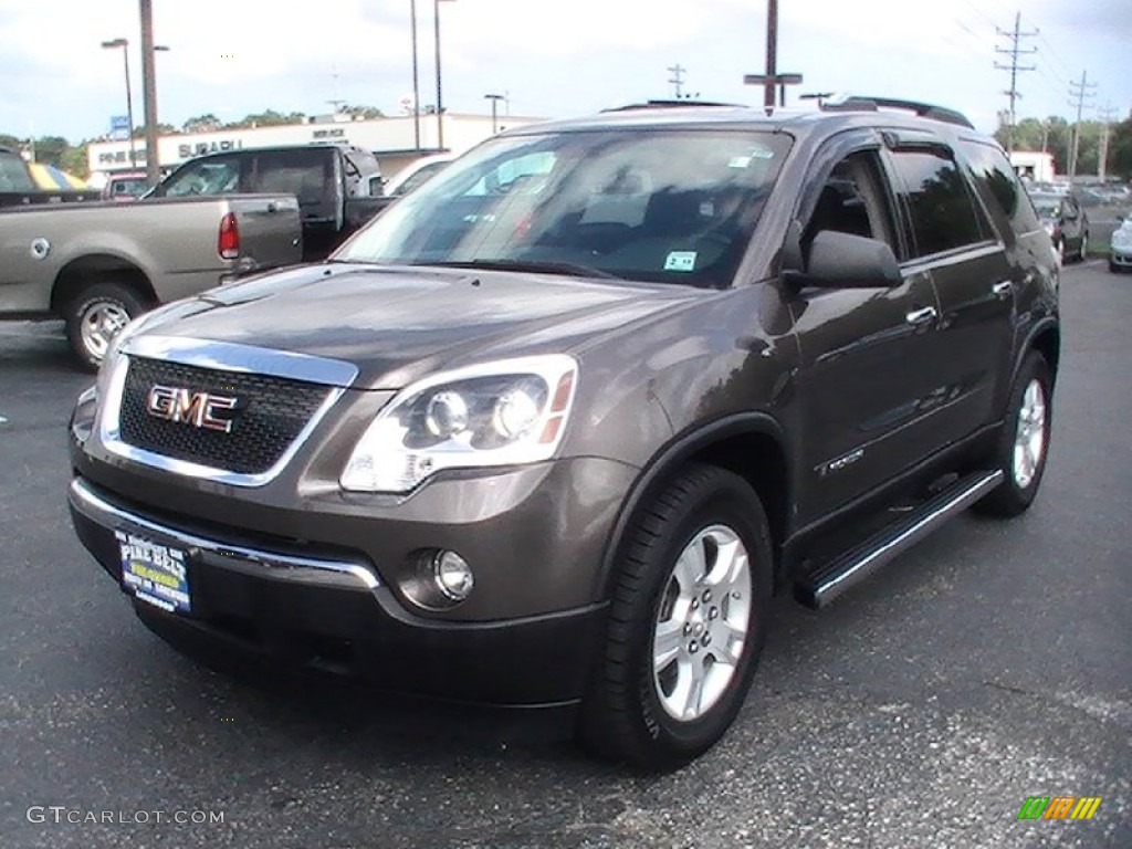 2008 Acadia SLE - Medium Brown Metallic / Ebony photo #1