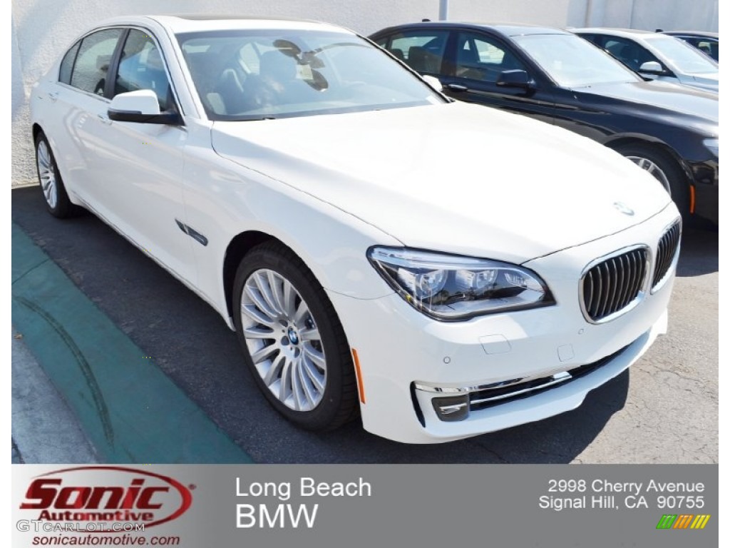 2013 7 Series 740Li Sedan - Alpine White / Black photo #1