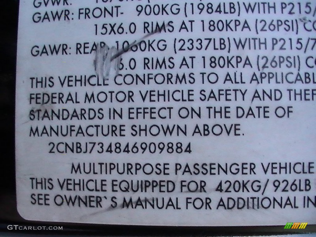 2004 Tracker ZR2 4WD - Black / Medium Gray photo #15
