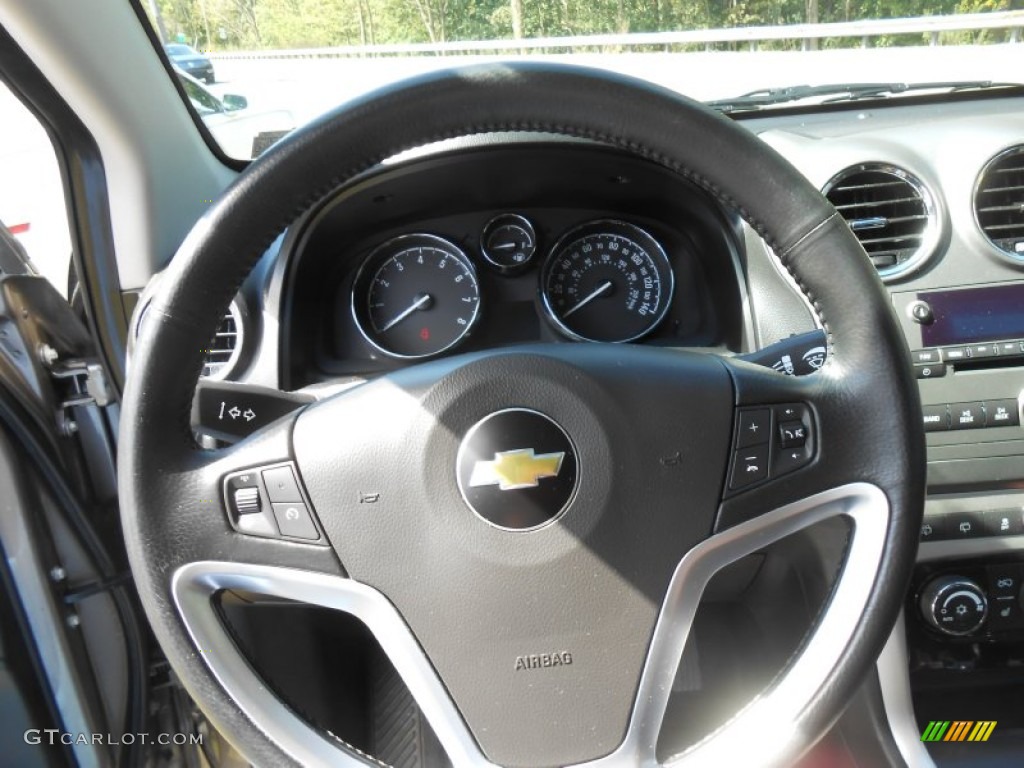 2012 Chevrolet Captiva Sport LTZ AWD Black Steering Wheel Photo #70594302