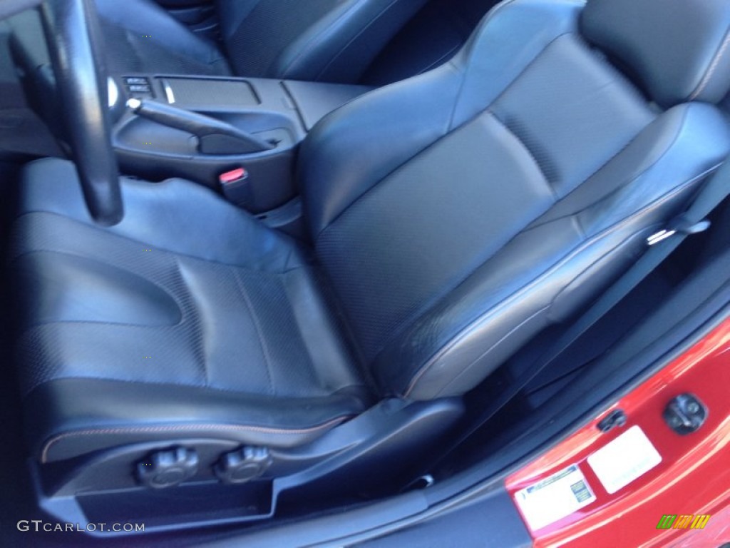 Charcoal Leather Interior 2006 Nissan 350Z Touring Roadster Photo #70595421