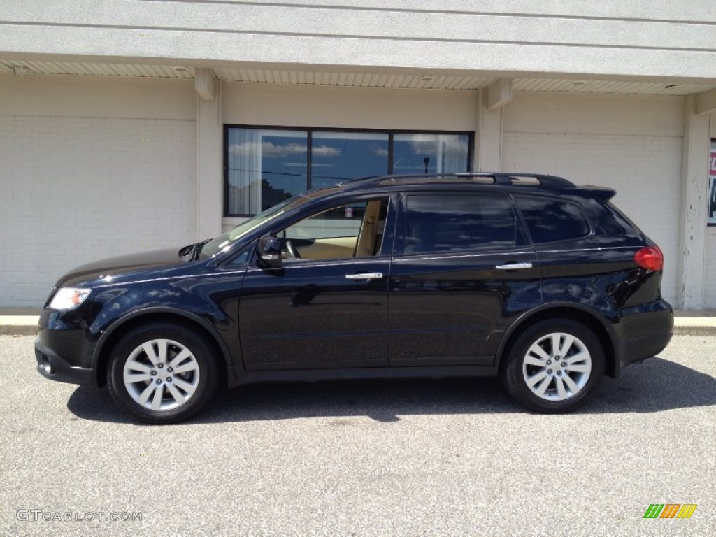 2010 Tribeca 3.6R Limited - Crystal Black Silica / Desert Beige photo #4