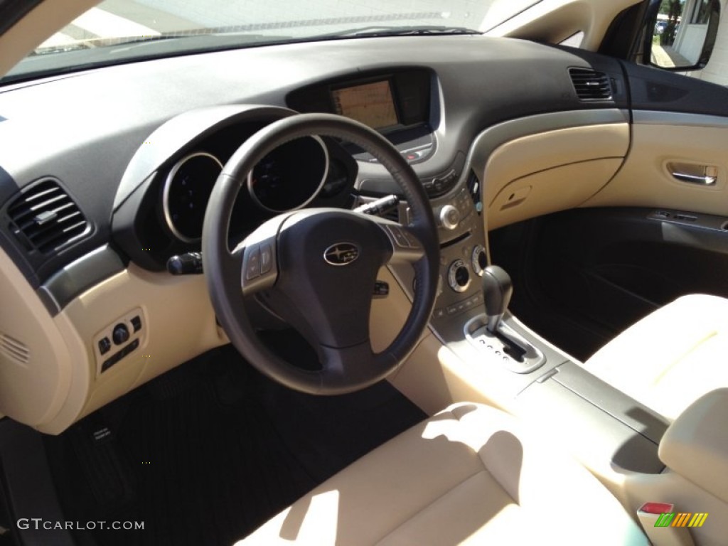 2010 Tribeca 3.6R Limited - Crystal Black Silica / Desert Beige photo #9