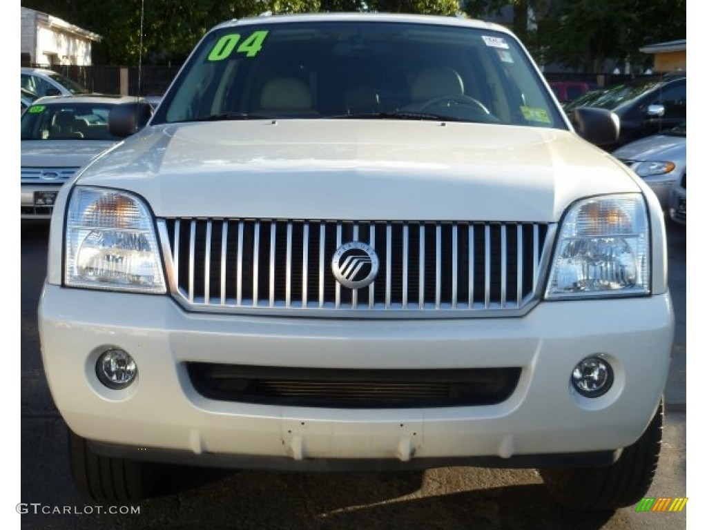 2004 Mountaineer V8 Premier AWD - Ceramic White Pearl / Medium Dark Parchment photo #1