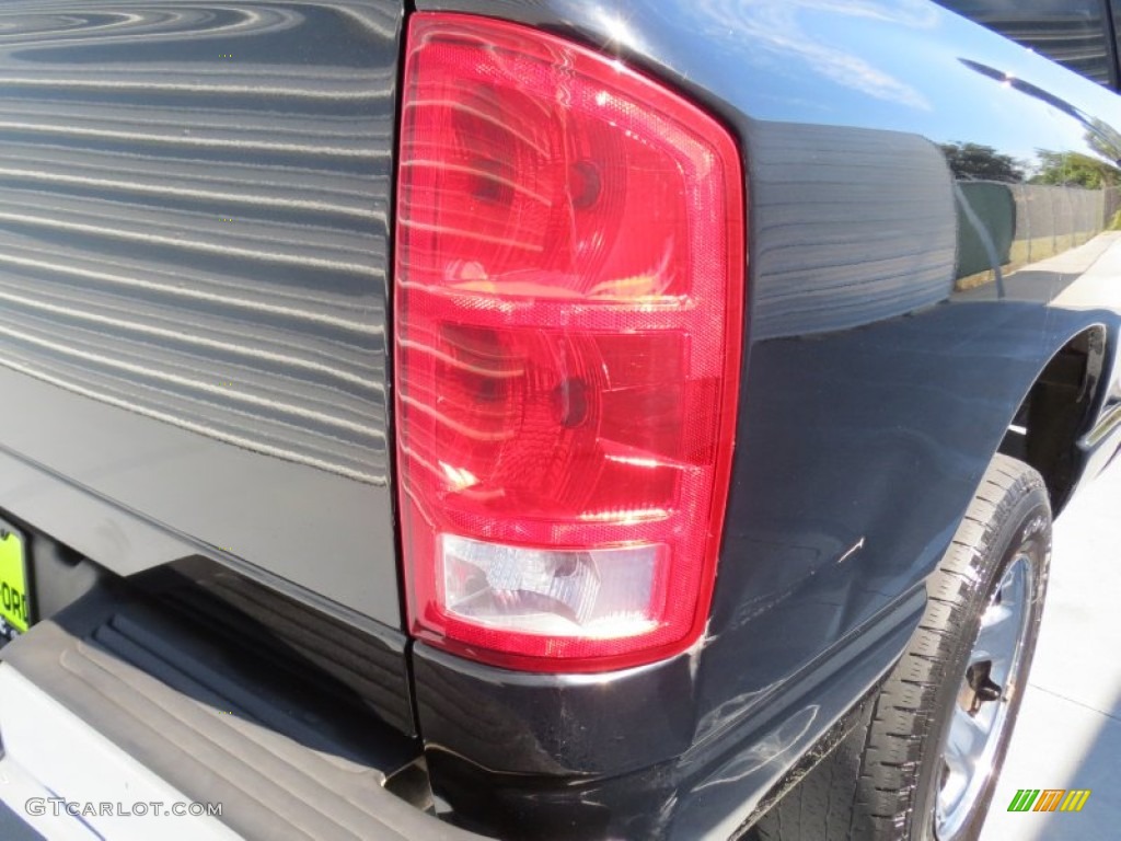 2004 Ram 1500 ST Quad Cab - Black / Taupe photo #16