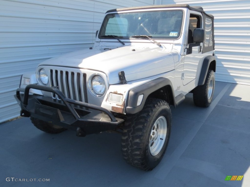 2004 Wrangler X 4x4 - Bright Silver Metallic / Dark Slate Gray photo #6