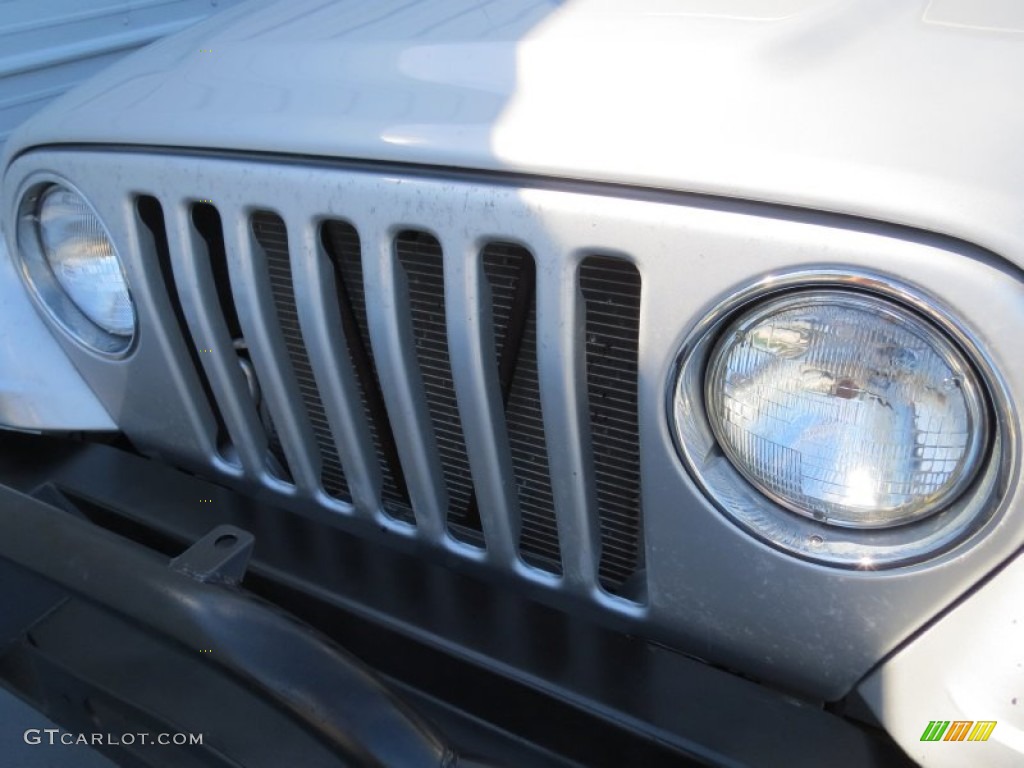 2004 Wrangler X 4x4 - Bright Silver Metallic / Dark Slate Gray photo #8