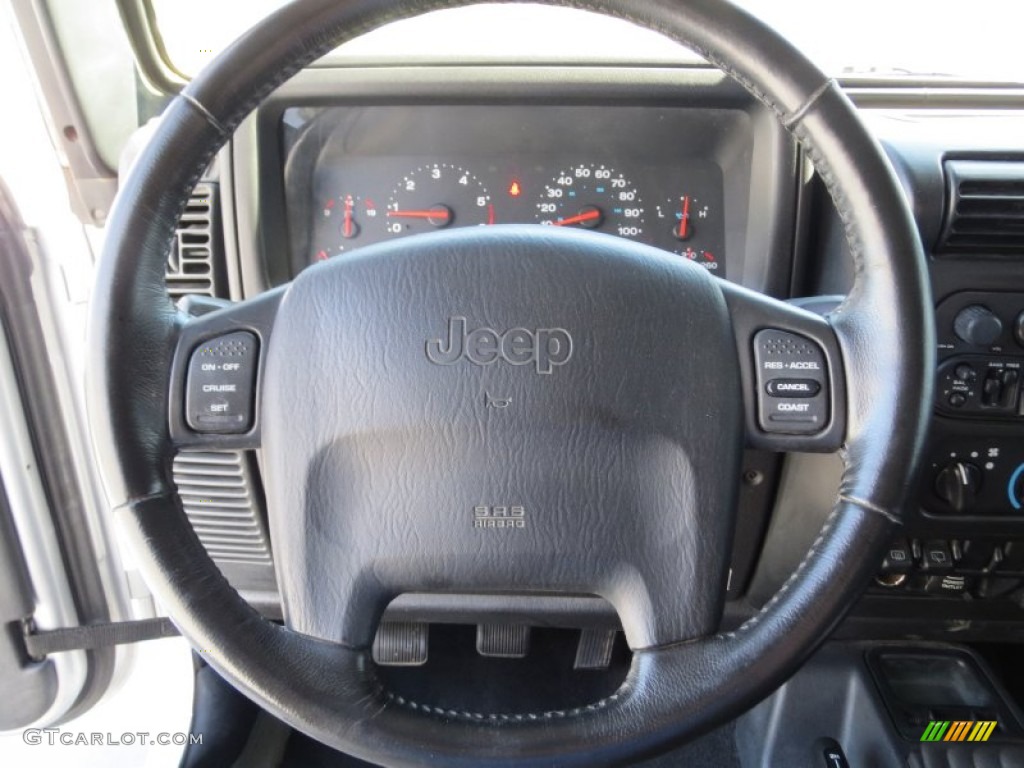 2004 Wrangler X 4x4 - Bright Silver Metallic / Dark Slate Gray photo #41