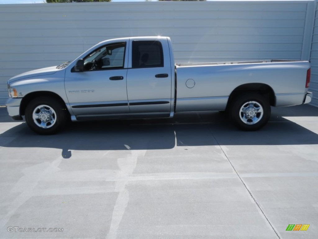 2003 Ram 2500 SLT Quad Cab - Bright Silver Metallic / Dark Slate Gray photo #5